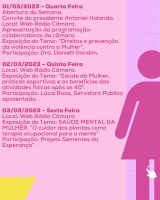 Programação Semana da Mulher 